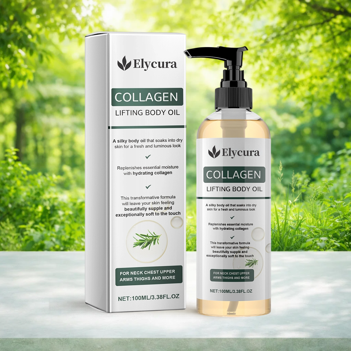 Elycura™ Collagen Oil Tightens and lifts sagging skin by 98% within 24 hours