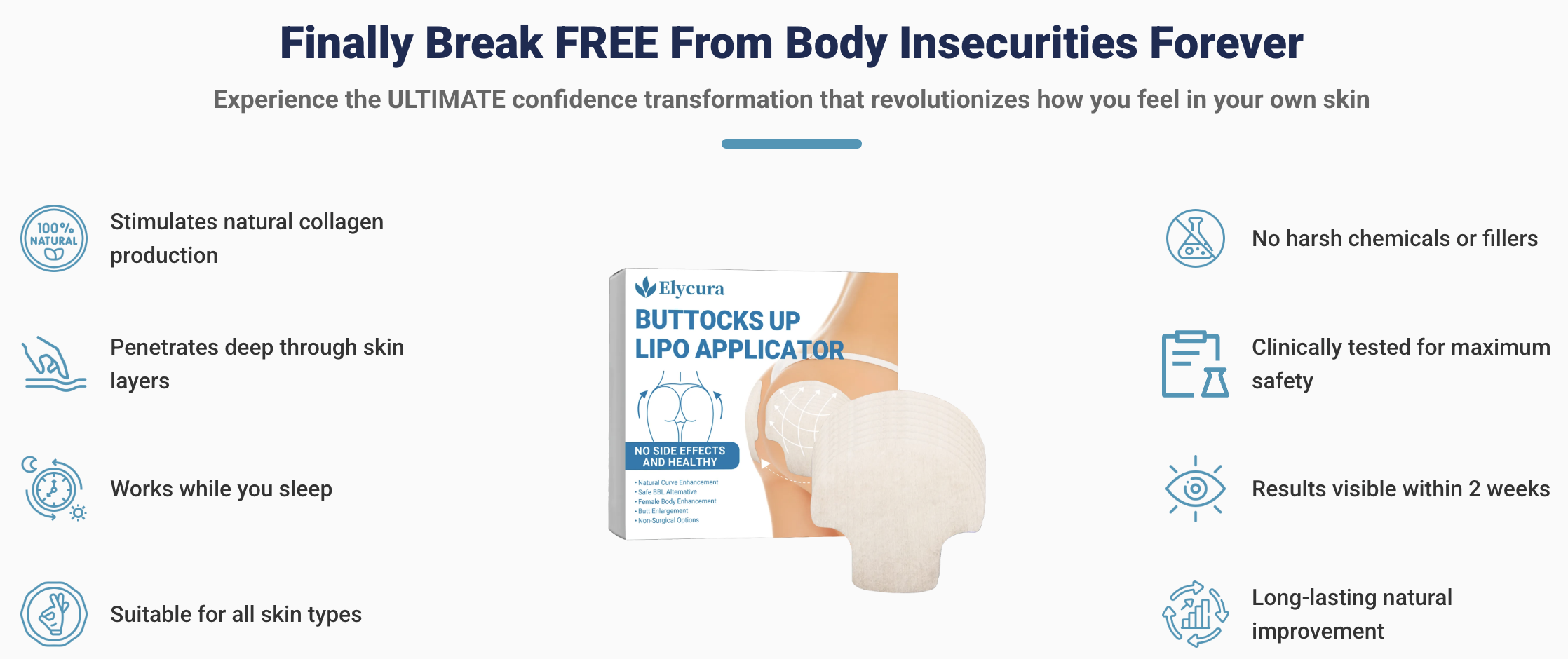 Elycura™ Hip Lift Patch Buttocks Up Lipo Applicator