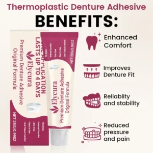 Elycura Premium Denture Adhesive Original Formula