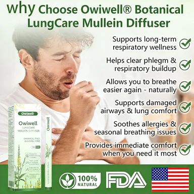 Owiwell® Botanical LungCare Mullein Diffuser