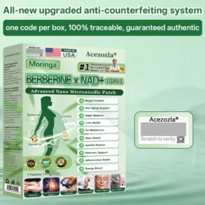 Acezozla Moringa Berberine NAD+ 10-in-1 Advanced Nano Microneedle Patch