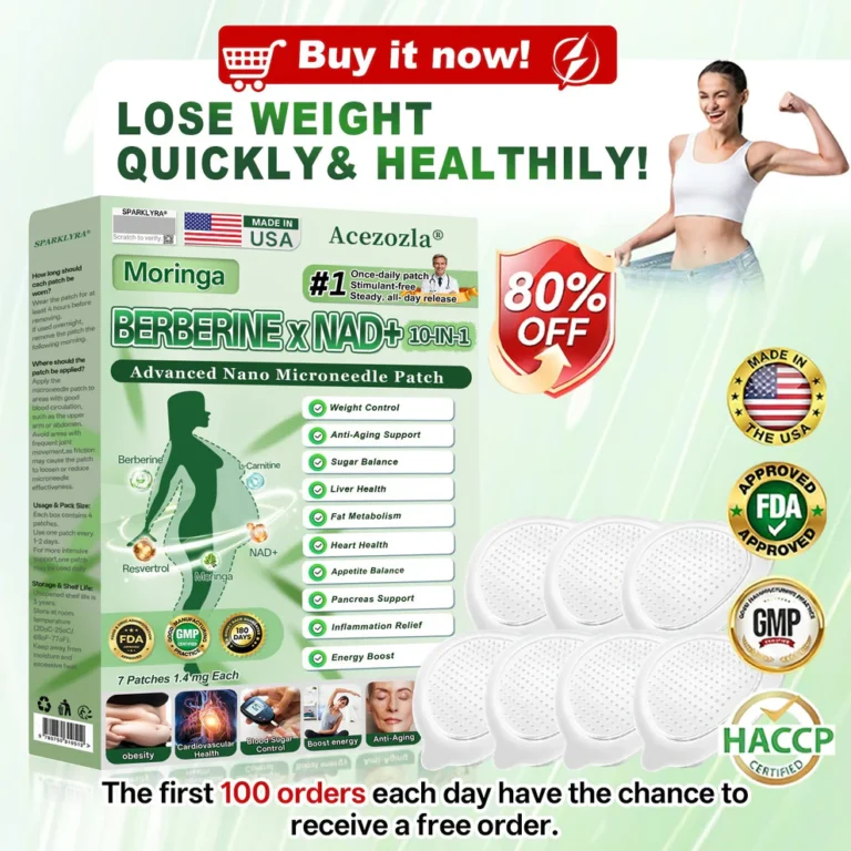 Acezozla Moringa Berberine NAD+ 10-in-1 Advanced Nano Microneedle Patch