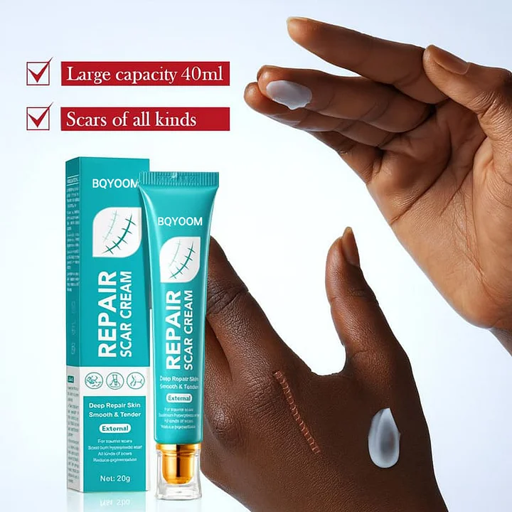 BQYOOM Scar Cream – Fade old scars, stretch marks & burns naturally