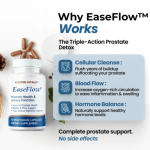 ROOTED VITALS MD EaseFlow Prostate Health & Urinary Function