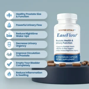 ROOTED VITALS MD EaseFlow Prostate Health & Urinary Function