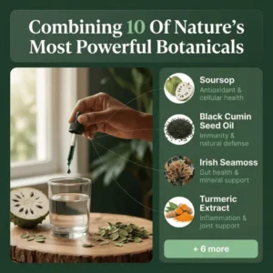 Verdara Liquid Drops Soursop Moringa Seamoss Turmeric