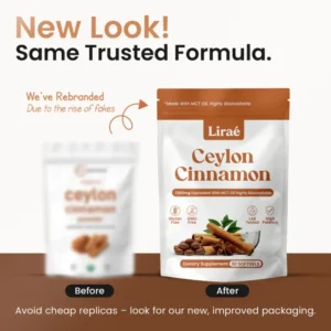 Lirae Ceylon Cinnamon 7200mg Equivalent with MCT Oil