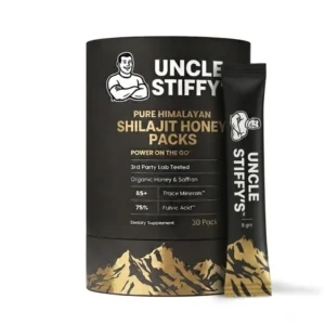 Uncle Stiffy Pure Himalayan Shilajit Honey Packs Saffron
