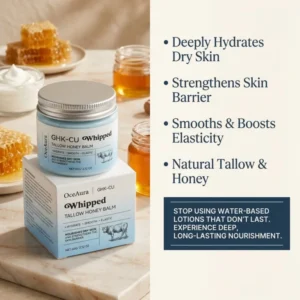 OceAura GHK-CU Whipped Tallow Honey Balm