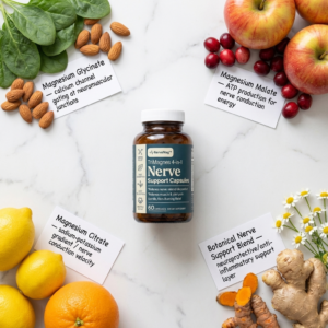 NerveMag TriMagnes 4-in-1 Nerve Support Capsules