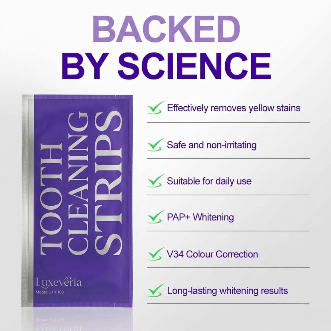 Luxevéria Tooth Cleaning Strips Brighter Smile