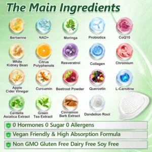 InsLemon Moringa Berberine AMPK 10-in-1 Microneedle Patch
