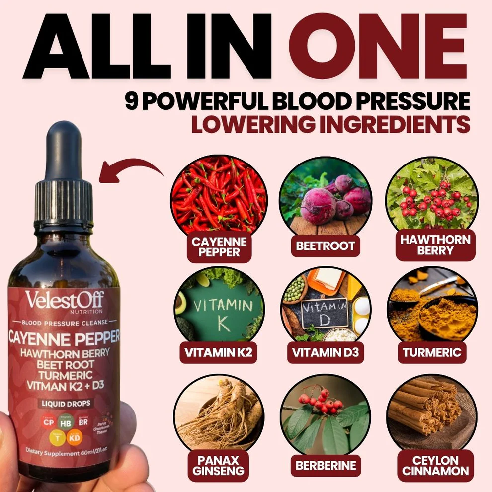 VelestOff Cayenne Pepper Blood Pressure Cleanse Drops