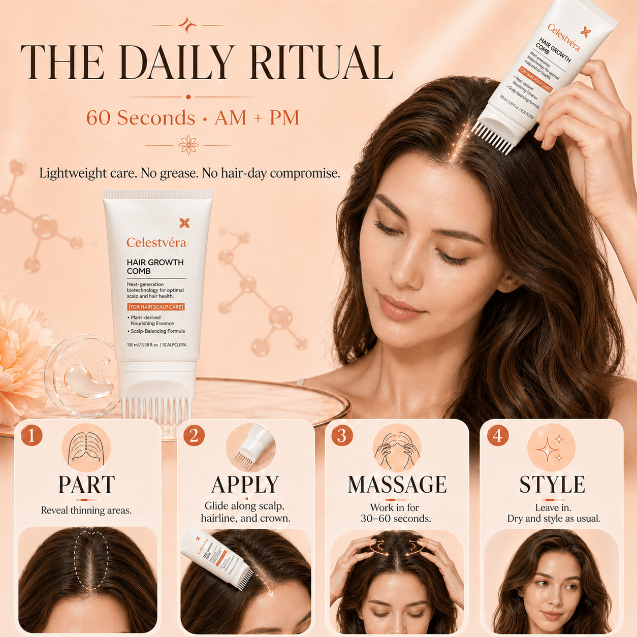 Celestvéra Hair Growth Comb