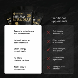 Elycura Himalayan Natural Shilajit Gummies