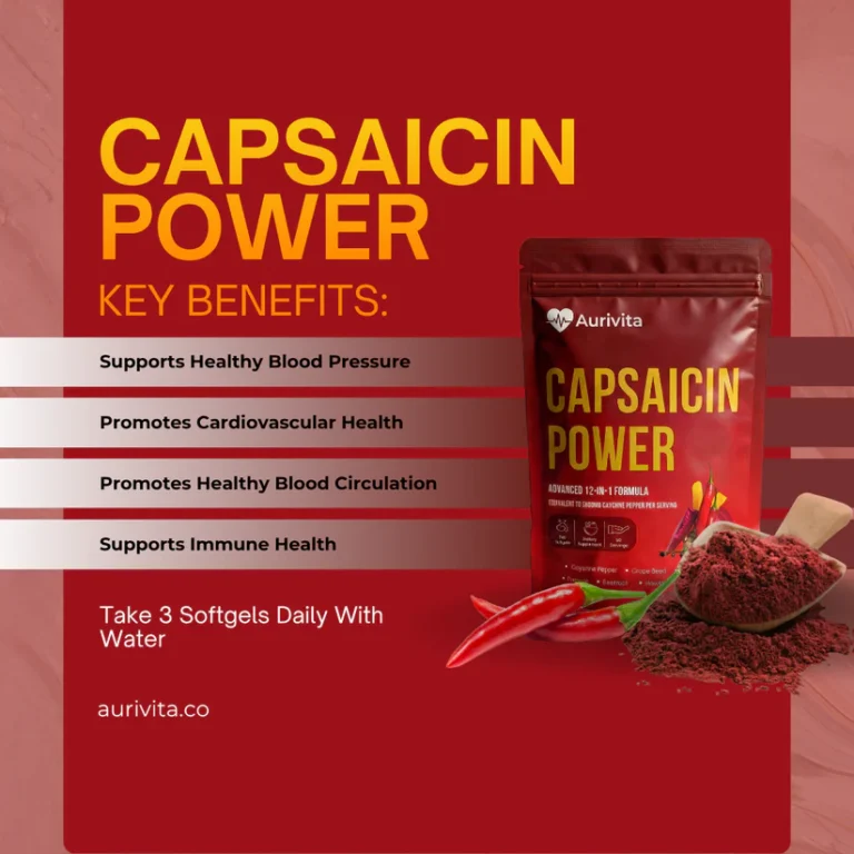 Aurivita Capsaicin Power – Cayenne Pepper Softgels