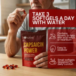 Aurivita Capsaicin Power – Cayenne Pepper Softgels