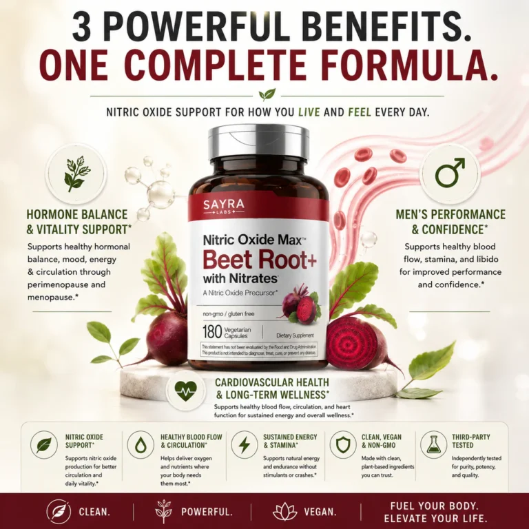 Sayra Labs Nitric Oxide Max Beet Root with Nitrates