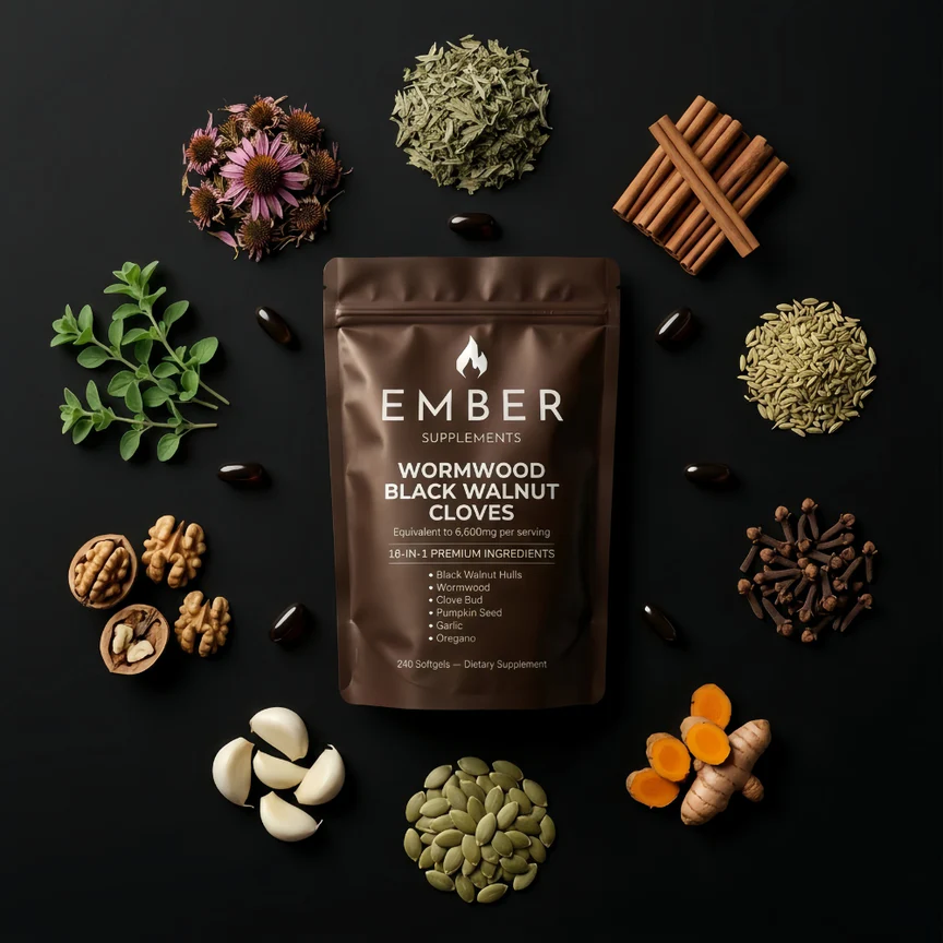 Ember Supplements Wormwood Black Walnut Cloves