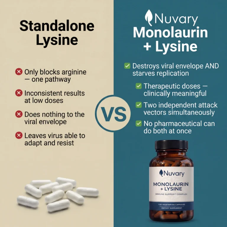 Nuvary Monolaurin + Lysine Immune Support Complex