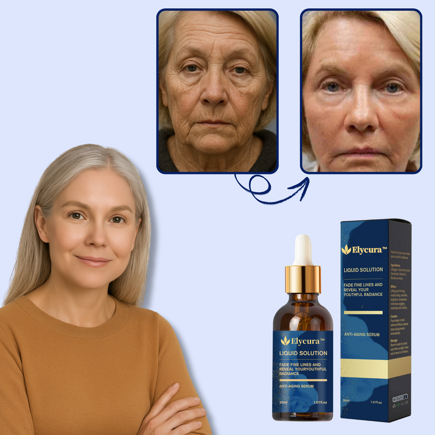 Elycura Liquid Solution Anti-Aging Serum