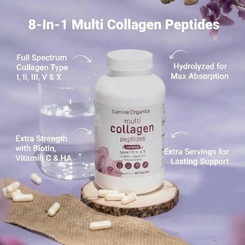 Lumine Organics Multi Collagen Peptides Complex