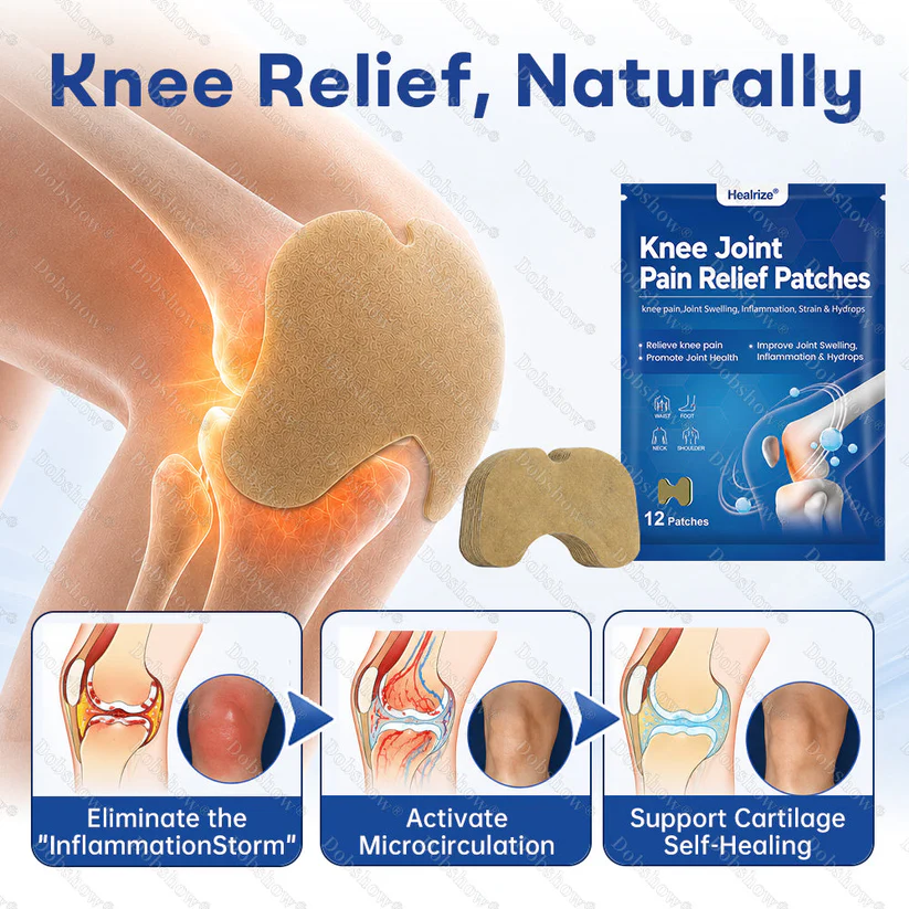 Healrize® Knee Joint Pain Relief Patches-Soothes Inflammation, Reduces Pain, Boosts Recovery