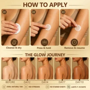 Hiskin Sunless Natural Glow Micro-Needle Patch
