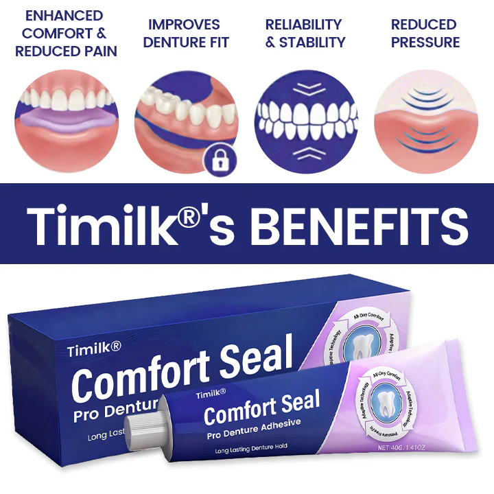 Timilk Comfort Seal Pro Denture Adhesive