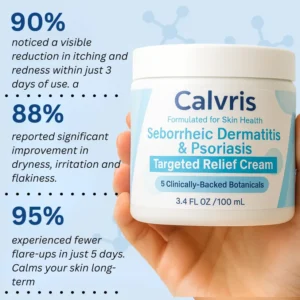 Calvris Seborrheic Dermatitis & Psoriasis Relief Cream
