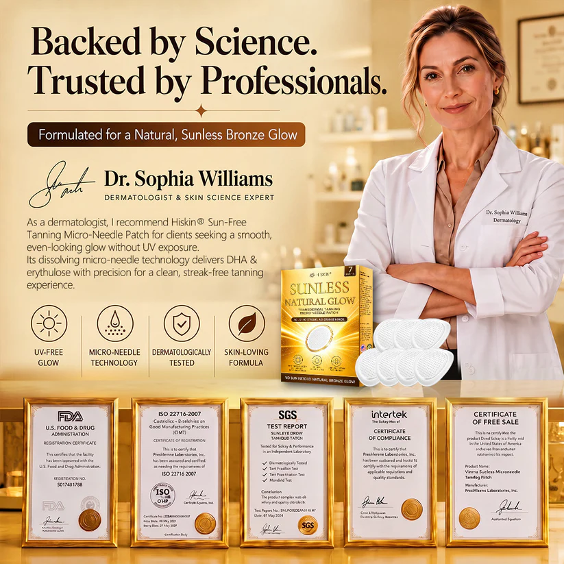 Hiskin Sunless Natural Glow Micro-Needle Patch