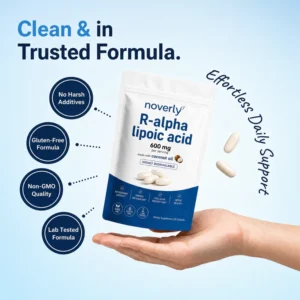 Noverly R-alpha Lipoic Acid | 600mg Pure R-Form Softgels